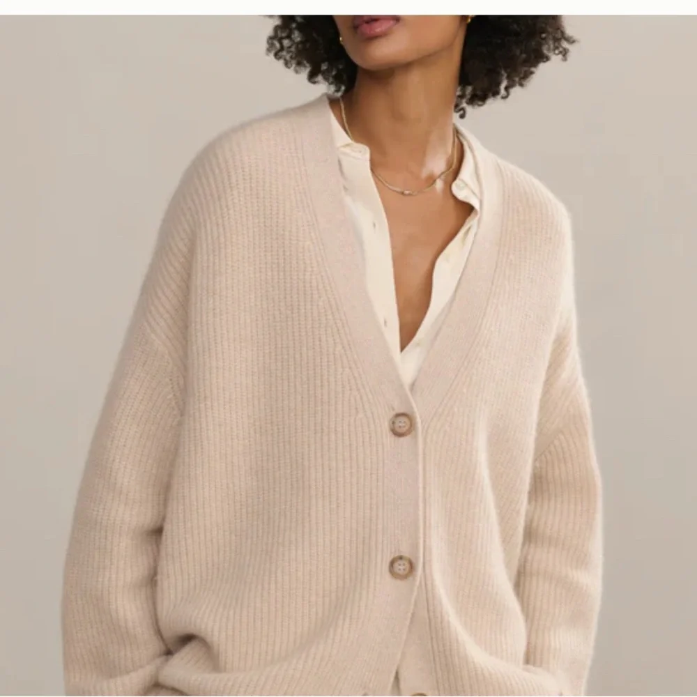 Jenni Kayne cropped cocoon cashmere Cardigan - Picture 1 of 6